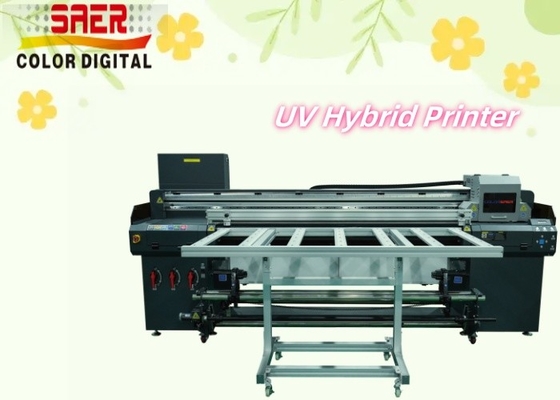 เครื่องพิมพ์ยูวีแบบ Hybrid Flatbed Roll-to-Roll Plotter โรงงานผลิตที่มีผลผลผลิตสูง บริษัทโฆษณา