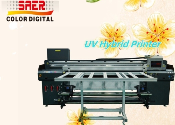 เครื่องพิมพ์ยูวีแบบ Hybrid Flatbed Roll-to-Roll Plotter โรงงานผลิตที่มีผลผลผลิตสูง บริษัทโฆษณา