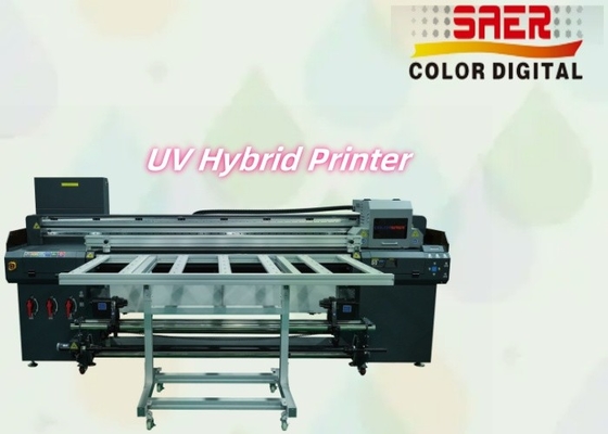 เครื่องพิมพ์แบบดิจิตอล UV Inkjet Roll To Roll และ เครื่องพิมพ์แบบยูวีไฮบริด Flatbed