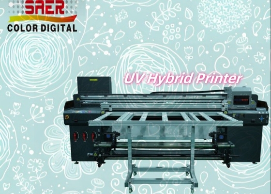 จําหน่ายโดยตรงจากโรงงาน ความเร็วสูง UV Flatbed และ Roll to Roll Hybrid Printer