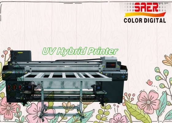 จําหน่ายโดยตรงจากโรงงาน ความเร็วสูง UV Flatbed และ Roll to Roll Hybrid Printer