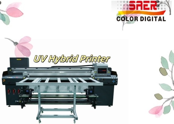 ธุรกิจขนาดเล็ก Flatbed และ Roll to Roll UV Hybrid Printer สําหรับกระเบื้องเซรามิก อลูมิเนียมไม้