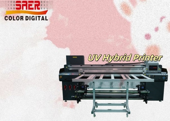 SAER ขายร้อน เครื่องพิมพ์ UV Flatbed Hybrid UV Roll to Roll และเครื่องพิมพ์ Flatbed