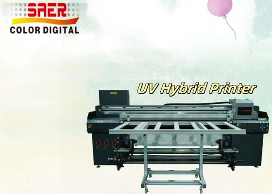 1.8M UV Hybrid Printer สําหรับเครื่องพิมพ์กระจก / วอลเปเปอร์ / เซรามิก UV