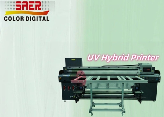 เครื่องพิมพ์ Flatbed And Roll To Roll All-in-one Inkjet Printer เครื่องพิมพ์ยูวีไฮบริด