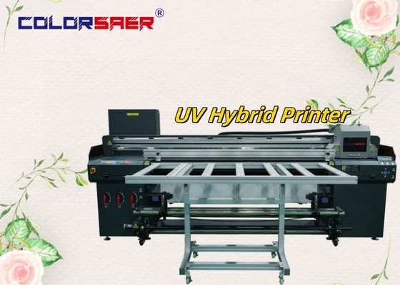 โรงงานเซี่ยงไฮ้ SAER โรลไปโรลและ flatbed UV Hybrid Printer สําหรับวัสดุที่แตกต่างกัน