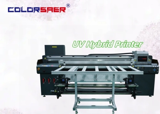 โรงงานเซี่ยงไฮ้ SAER โรลไปโรลและ flatbed UV Hybrid Printer สําหรับวัสดุที่แตกต่างกัน