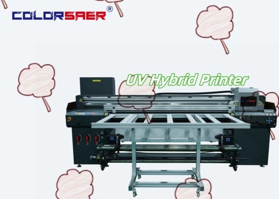 ระยะเวลาใช้งานยาว Hybrid UV Roll to Roll และเครื่องพิมพ์ Flatbed ความมั่นคงสูง เครื่องพิมพ์ UV ประจําการ