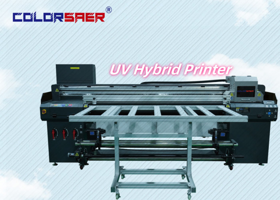 ระยะเวลาใช้งานยาว Hybrid UV Roll to Roll และเครื่องพิมพ์ Flatbed ความมั่นคงสูง เครื่องพิมพ์ UV ประจําการ