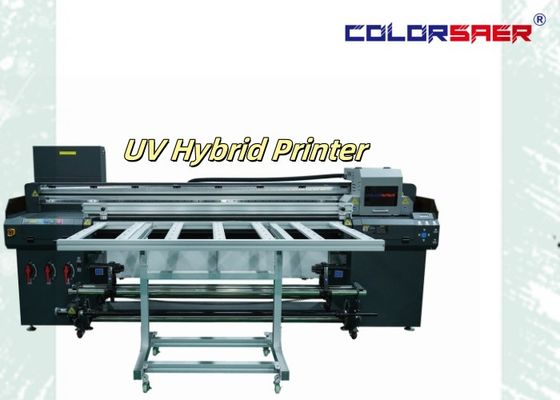 เครื่องพิมพ์ยูวีไฮบริด 6 ฟุต ดิจิตอล UV Plotter Flatbed & Roll To Roll UV เครื่องพิมพ์ยูวีไฮบริดด้วยโปรแกรม Maintop หรือ ONYX