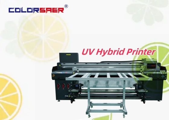 6 ฟุต UV Printer Roll To Roll & Flatbed Hybrid UV Printer สําหรับกระดาษกระดาษกระดาษ กระจก สติ๊กเกอร์ สติ๊กเกอร์โปร่งใส