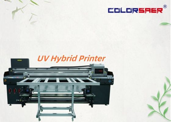 6 ฟุต UV Printer Roll To Roll & Flatbed Hybrid UV Printer สําหรับกระดาษกระดาษกระดาษ กระจก สติ๊กเกอร์ สติ๊กเกอร์โปร่งใส
