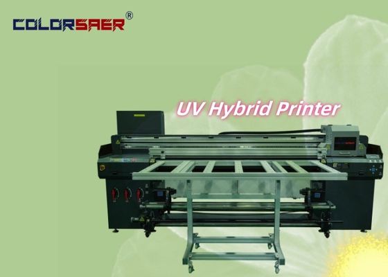ดีไซน์ใหม่ 1.8m 6ft Roll to Roll และ Flatbed UV Printer สําหรับวัสดุต่าง ๆ