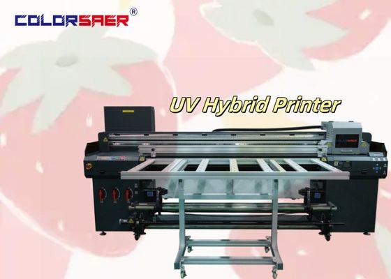 ความเร็วสูงอัตโนมัติ Flatbed และ Roll to Roll UV Hybrid Ploter สําหรับการสร้างป้ายสร้างสรรค์