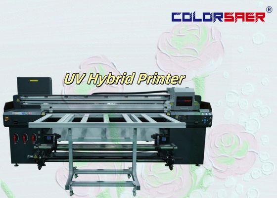 Color SAER 6 Feet Wide Format UV Inkjet Printer Roll to roll และ Flatbed UV Hybrid Printer เครื่องพิมพ์แบบผสม