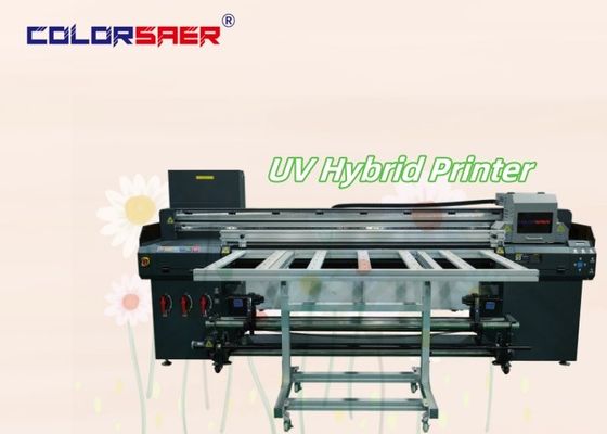 Color SAER 6 Feet Wide Format UV Inkjet Printer Roll to roll และ Flatbed UV Hybrid Printer เครื่องพิมพ์แบบผสม