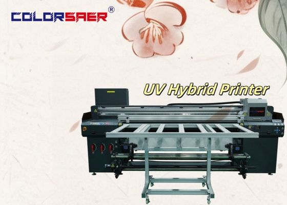 เครื่องพิมพ์ยูวีดิจิตอลความเร็วสูงขนาดใหญ่ Flatbed And Roll To Roll