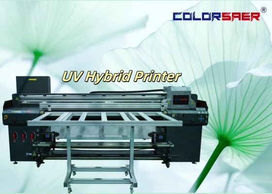Shanghai Manufacturer Digital Hybrid UV Plotter Wide Format Printer 6 Feet Roll To Roll พร้อมเครื่องพิมพ์ยูวีไฮบริดแบบแบน
