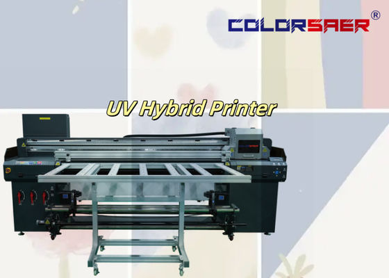 โรลทู โรลล พิมพ์แผ่น UV Hybrid Printer สําหรับโปสเตอร์ โฆษณา อิเล็กทรอนิกส์ เครื่องประดับ วัสดุ งานฝีมือ