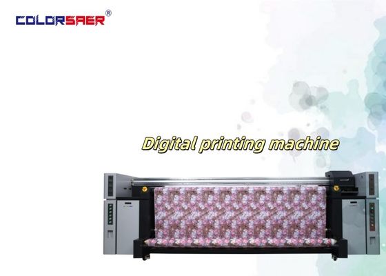 เครื่องพิมพ์สิ่งทอแบบดิจิทัลสำหรับผ้าธง ผ้าใบ และผ้าอื่นๆ รุ่น I3200A1 8 หัวพิมพ์ ขนาด 3200 มม. ทนทานต่อการสึกหรอและมีประสิทธิภาพสูง