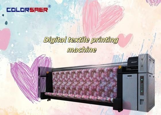 เครื่องพิมพ์ผ้าดิจิทัล SAER 3.2 เมตร พร้อมหัวพิมพ์ Epson 8 หัว CMYK
