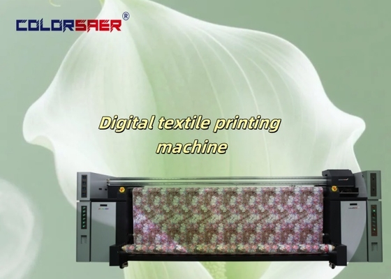 เครื่องพิมพ์ผ้าดิจิทัล Epson Head หน้ากว้าง 3.2 เมตร CMYK Sublimation