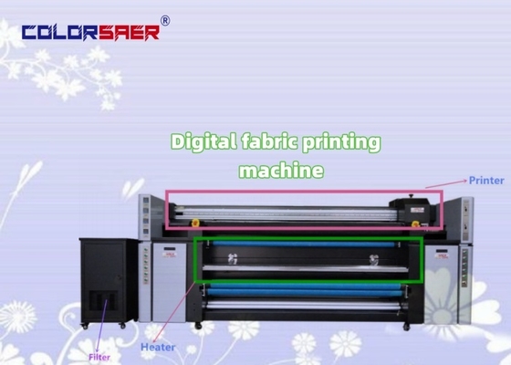 เครื่องพิมพ์ระเหิดสีย้อมผ้าดิจิทัลแบบม้วนต่อม้วน I3200 ระบบการพิมพ์สิ่งทออัตโนมัติ
