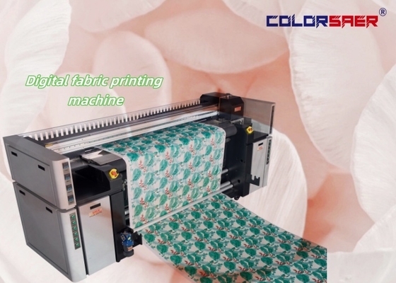 COLOR SAER เครื่องพิมพ์ผ้าสิ่งทอโพลีเอสเตอร์และผ้าฝ้ายแบบม้วนต่อม้วนขนาดใหญ่