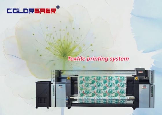 COLOR SAER เครื่องพิมพ์สับลิเมชั่นตรงกับผ้า I3200 หัวสําหรับการแสดงธง/ธงบนผนัง