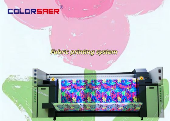 Color SAER Quality Assurance Inkjet Plotter 4 & 8 เครื่องพิมพ์ผ้าสีสําหรับผ้าพอลิเอสเตอร์และผ้าปูน