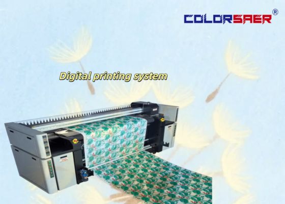 เครื่องพิมพ์ระเหิดแบบ Large Format Plotter พร้อมหัวพิมพ์ I3200 จำนวน 4 หัว สำหรับพิมพ์ผ้าโพลีเอสเตอร์และผ้าฝ้าย