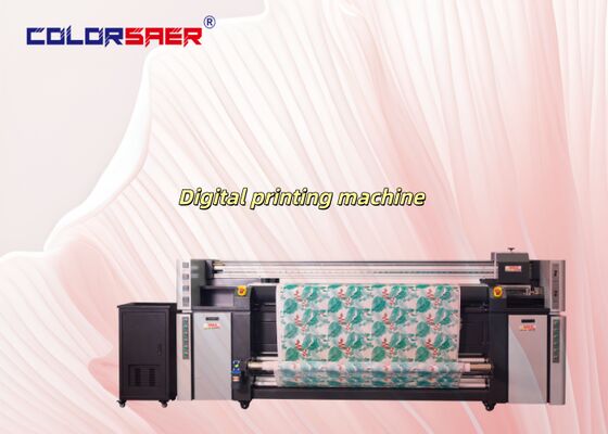 SAER คุณภาพสูง 2 หรือ 4 หรือ 8 ชิ้น I3200 หัวขนาดใหญ่ 2m / 3.2m Inkjet Dye Sublimation Printer With Plotter Machine