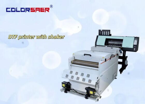 เครื่องพิมพ์เสื้อยืด DTF 24 นิ้ว ดิจิตอล มัลติฟункชัน DTF Impresora สภาพใหม่ เครื่องพิมพ์ DTF พร้อมเครื่องสั่นผง