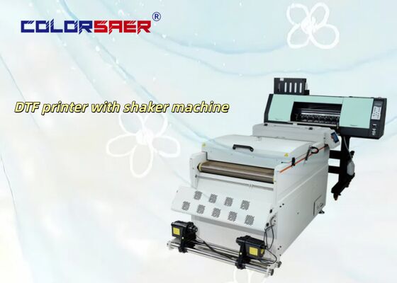 เครื่องพิมพ์ DTF ขนาดใหญ่ โดยตรงกับฟิล์ม เครื่องพิมพ์ DTF ขนาด 60 ซม. สําหรับเสื้อผ้าและเสื้อ T