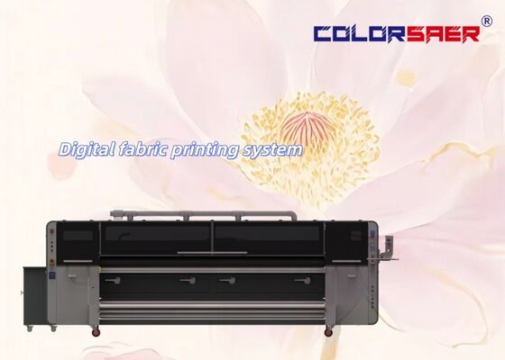 China Professional Manufacturer Large Format Roll to Roll Digital Fabric / Textile Printer for Polyester & Cotton Material
