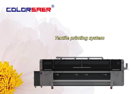 เครื่องพิมพ์ผ้าดิจิตอล SAER COLOR สีสูง เครื่องพิมพ์ผ้าปูนและพอลิเอสเตอร์ มีหัวพิมพ์ 4 หรือ 8 ชิ้น