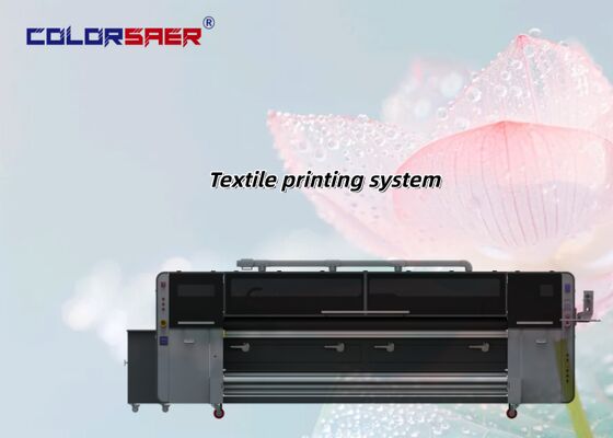 เครื่องพิมพ์แบบอัตโนมัติเต็มแบบตรงกับผ้า KJ4B-QL หัวพิมพ์ ระบบพิมพ์ผ้าแบบม้วนต่อม้วน