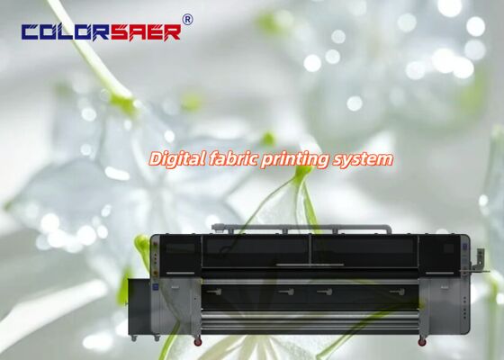 SAER COLOR เครื่องพิมพ์ sublimation สีพรีเมียม พร้อมหัวพิมพ์ KJ4B-QL ความกว้างการพิมพ์ 3200 มิลลิเมตร