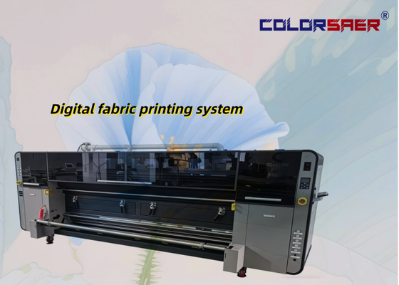 SAER COLOR High-End Large Format 3200mm Digital Textile Printing System With Pigment & Subllimation Ink