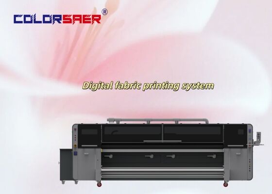 ระบบพิมพ์ผ้าอิงค์เจ็ทหัวพิมพ์ i3200 สีสันสดใส รุ่นใหม่ ระบบพิมพ์ผ้าหน้ากว้าง 3200 มม. เครื่องพิมพ์ลายผ้าขนาดใหญ่