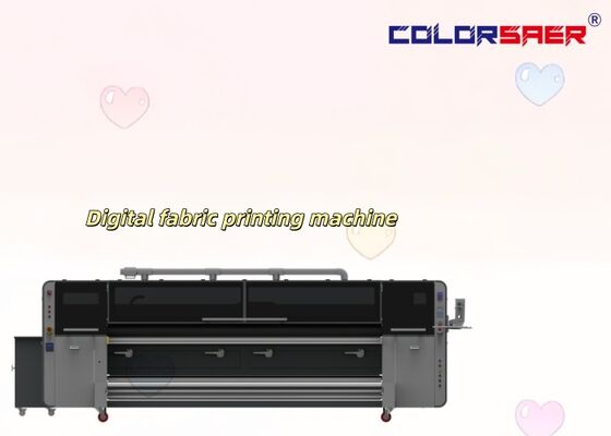 SAER 3.2m เครื่องพิมพ์แบบตรง โพลีเอสเตอร์และผ้าปูน พร้อมหัวพิมพ์ I3200 ทั้งหมดในเครื่องพิมพ์ผ้าเดียว