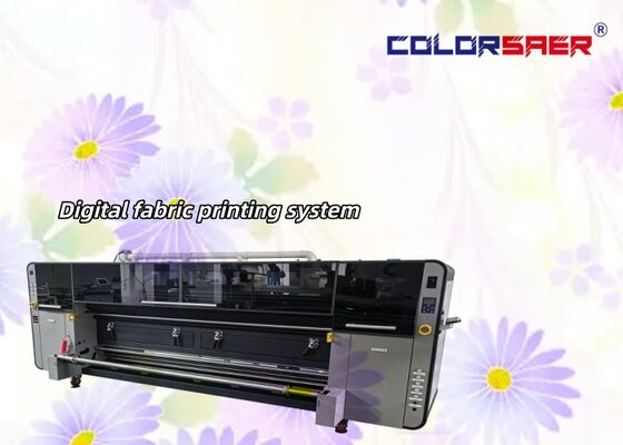 SAER I3200 เครื่องพิมพ์หัว CMYK 4 สี & CMYKGRBK 8 สี เครื่องพิมพ์ผ้า 3.2m สําหรับพอลิเอสเตอร์และวัสดุผ้า