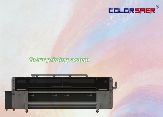 เครื่องพิมพ์ดิจิทัลสิ่งทอ SAER อัตโนมัติ ดิจิทัล 4 สี ม้วนต่อม้วน สำหรับวัสดุผ้าฝ้ายและโพลีเอสเตอร์