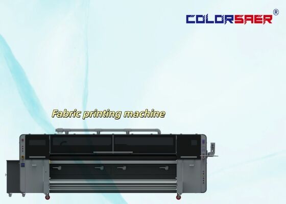 CMYK 4 สี ดirect to fabric printer SAER CSR3200 ระบบพิมพ์ผ้า inkjet ขนาดใหญ่ พร้อมหัวพิมพ์ 4 KJ4B-QL
