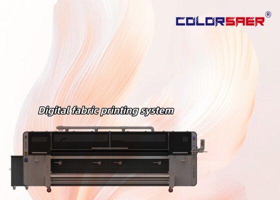 Colorful 3200mm Large Format Digital Textile Printing Machine High Productivity Fabric Plotter for Polyester & Cotton Materials