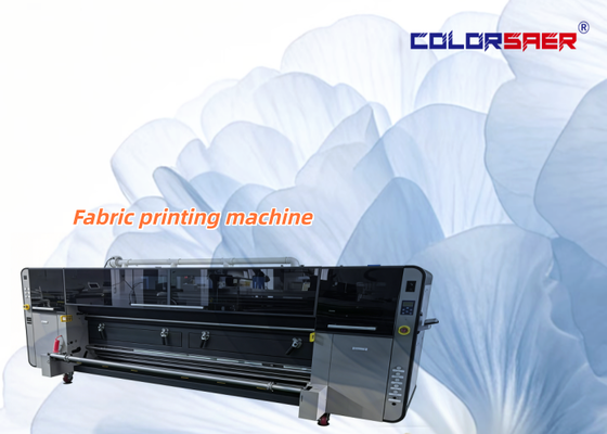 Industrial Digital Fabric Printing Machine with 3200mm Printing Width and 4 I3200 Print Heads for Polyester & Cotton Materials