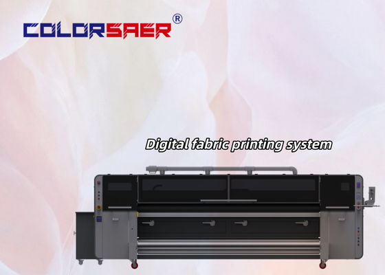 SAER COLOR I3200-A1 Sublimation Printing Machine Large Format 2400dpi with Drying System for Apparel Curtains & Flags