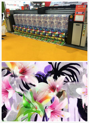 พลอตเตอร์สีย้อมสิ่งทอเครื่องการพิมพ์ระเหิดเครื่องพิมพ์ขนาดใหญ่สำหรับธง