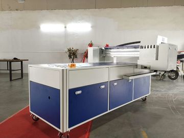 8 สีเครื่องพิมพ์เสื้อทีเครื่องพิมพ์ Flatbed ขนาดการพิมพ์ 600 * 1200 มม
