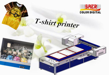 เครื่องพิมพ์เสื้อยืดสีผงหมึก A3 ตรงกับผ้าฝ้าย 8 สี Dtg เครื่องพิมพ์เสื้อยืด
